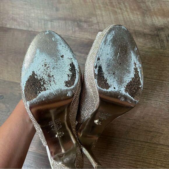 stilettos Nina New York High Heels //
Nina Gold Glitter Stilettos heels Sz 8.5 - Picture 11 of 16